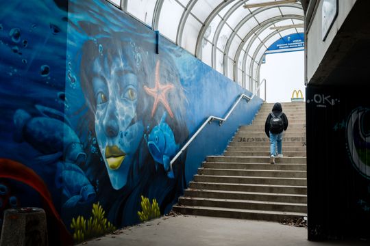 Nowy mural w przejściu podziemnym na ustroniu (zdjęcia)