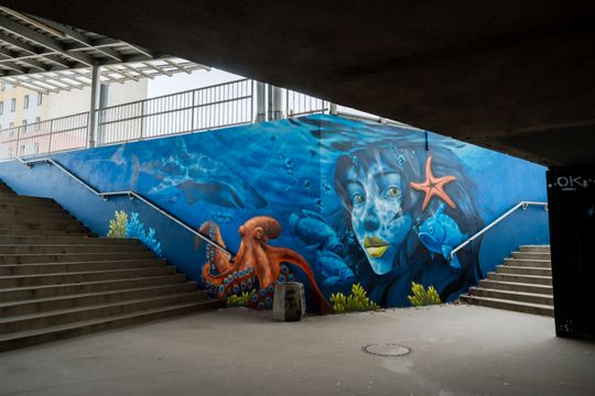 Nowy mural w przejściu podziemnym na ustroniu (zdjęcia)