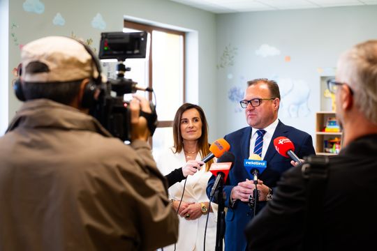  Briefing prasowy w nowo wybudowanym żłobku przy ul. Piastowskiej (zdjęcia)