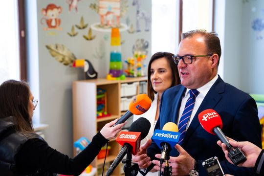  Briefing prasowy w nowo wybudowanym żłobku przy ul. Piastowskiej (zdjęcia)