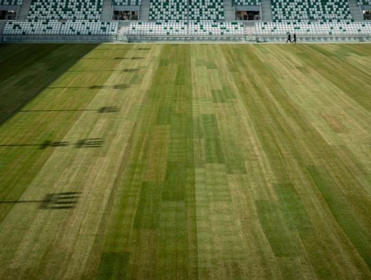 Nowa murawa na stadionie przy Struga (zdjęcia)