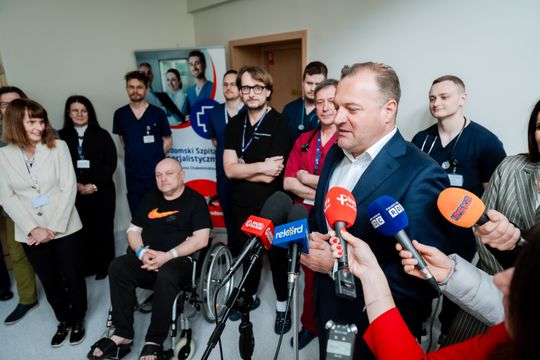 Konferencja prasowa w Radomskim Szpitalu Specjalistycznym (zdjęcia)