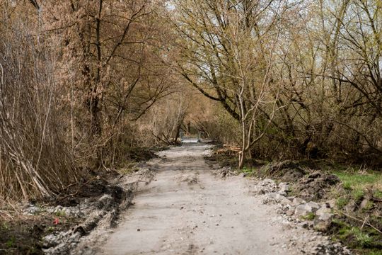 Przebudowa kładki na rzece Mlecznej (zdjęcia)