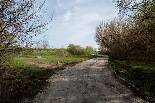 Przebudowa kładki na rzece Mlecznej (zdjęcia)