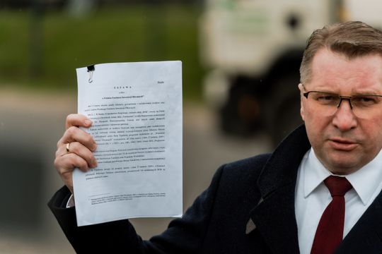 Konferencja prasowa Przemysława Czarnka (zdjęcia)