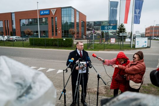 Konferencja prasowa Przemysława Czarnka (zdjęcia)