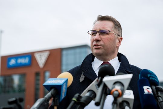 Konferencja prasowa Przemysława Czarnka (zdjęcia)