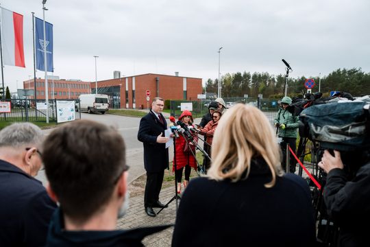 Konferencja prasowa Przemysława Czarnka (zdjęcia)
