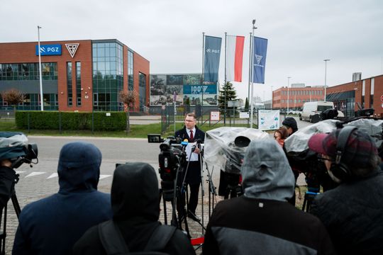 Konferencja prasowa Przemysława Czarnka (zdjęcia)