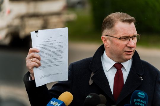 Konferencja prasowa Przemysława Czarnka (zdjęcia)