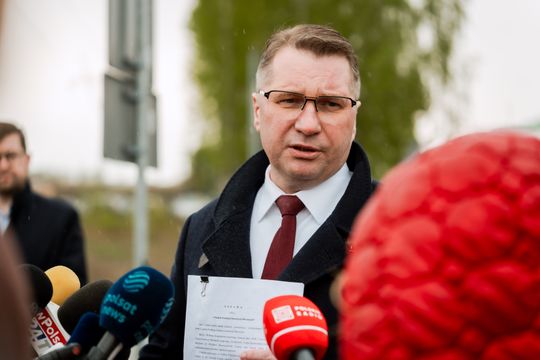 Konferencja prasowa Przemysława Czarnka (zdjęcia)