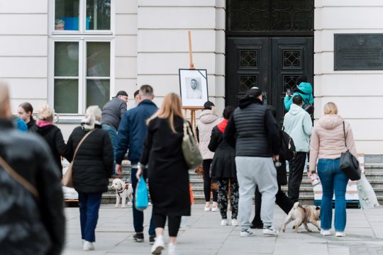 Minuta ciszy dla posła Łukasza Litewki (zdjęcia)