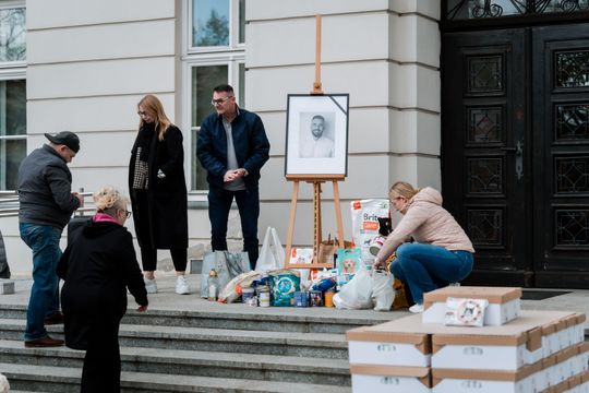 Minuta ciszy dla posła Łukasza Litewki (zdjęcia)
