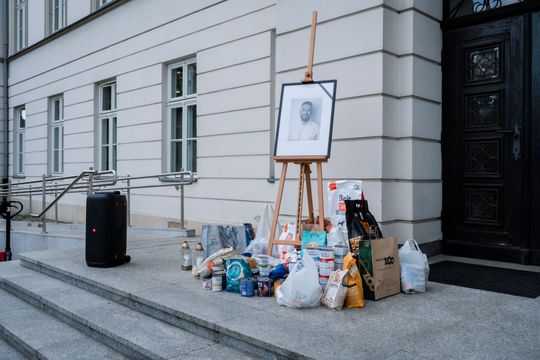 Minuta ciszy dla posła Łukasza Litewki (zdjęcia)