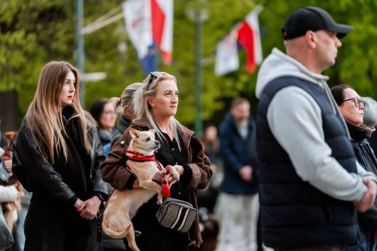 Minuta ciszy dla posła Łukasza Litewki (zdjęcia)