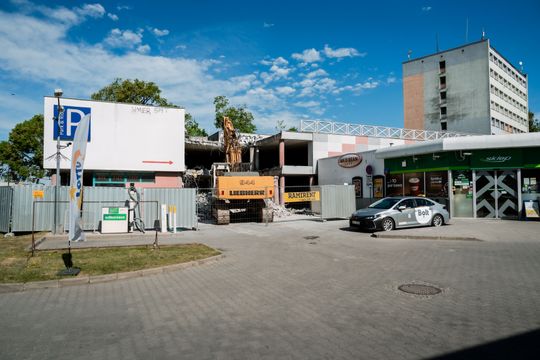 Rozbiórka parkingu Park & Ride (zdjęcia)