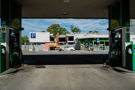 Rozbiórka parkingu Park & Ride (zdjęcia)