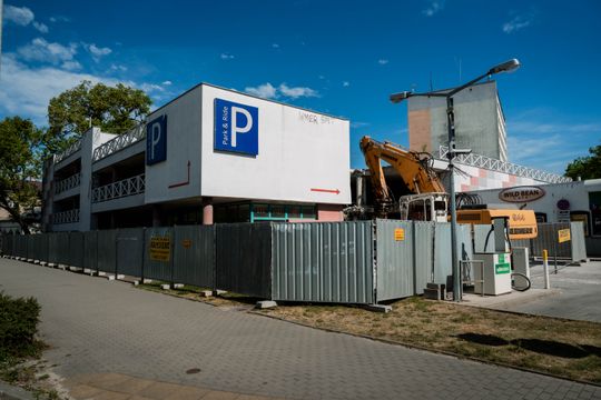 Rozbiórka parkingu Park & Ride (zdjęcia)