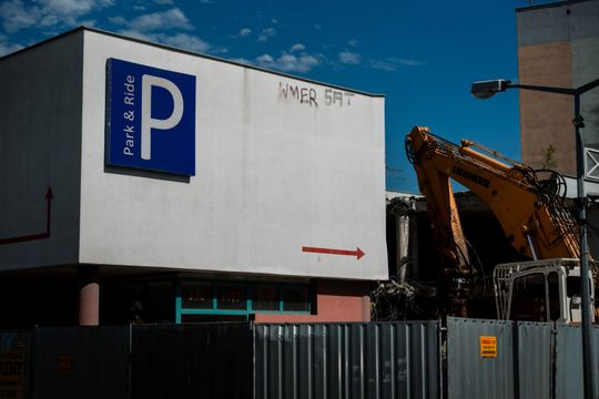 Rozbiórka parkingu Park & Ride (zdjęcia)