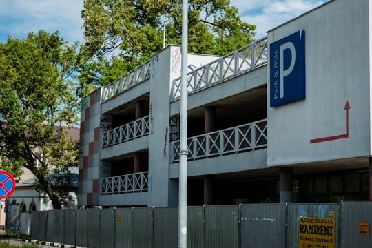 Rozbiórka parkingu Park & Ride (zdjęcia)