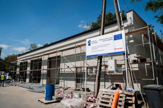 Wizyta na budowie Powiatowego Zarządu Dróg Publicznych w Białobrzegach (zdjęcia)