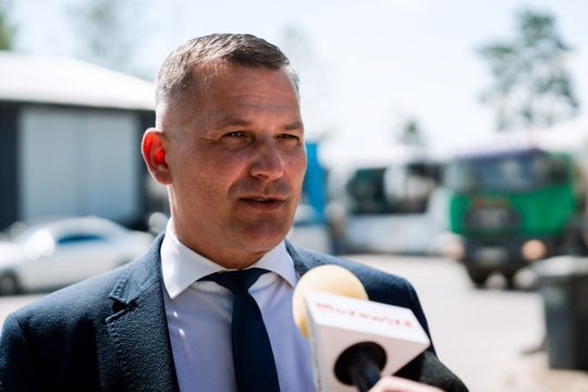 Wizyta na budowie Powiatowego Zarządu Dróg Publicznych w Białobrzegach (zdjęcia)