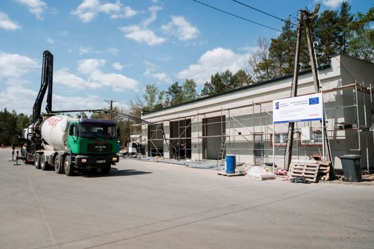 Wizyta na budowie Powiatowego Zarządu Dróg Publicznych w Białobrzegach (zdjęcia)