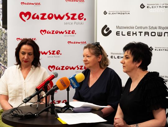 Konferencja prasowa na temat wakacyjnych planów Resursy Obywatelskiej i MCSW Elektrownia (zdjęcia)
