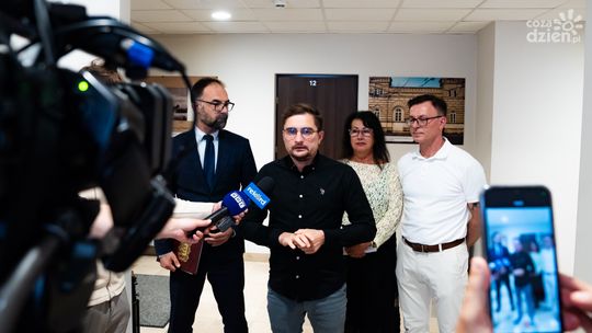 Konferencja prasowa dot. Zintegrowanej Sieci Kolejowej "Korytarza Centralnego" (zdjęcia)