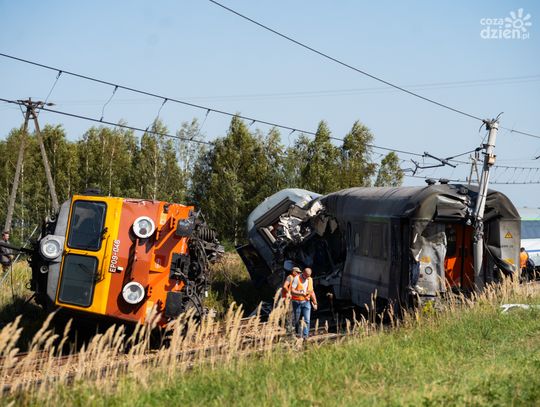Wypadek kolejowy w Sokolnikach Suchych (zdjęcia)