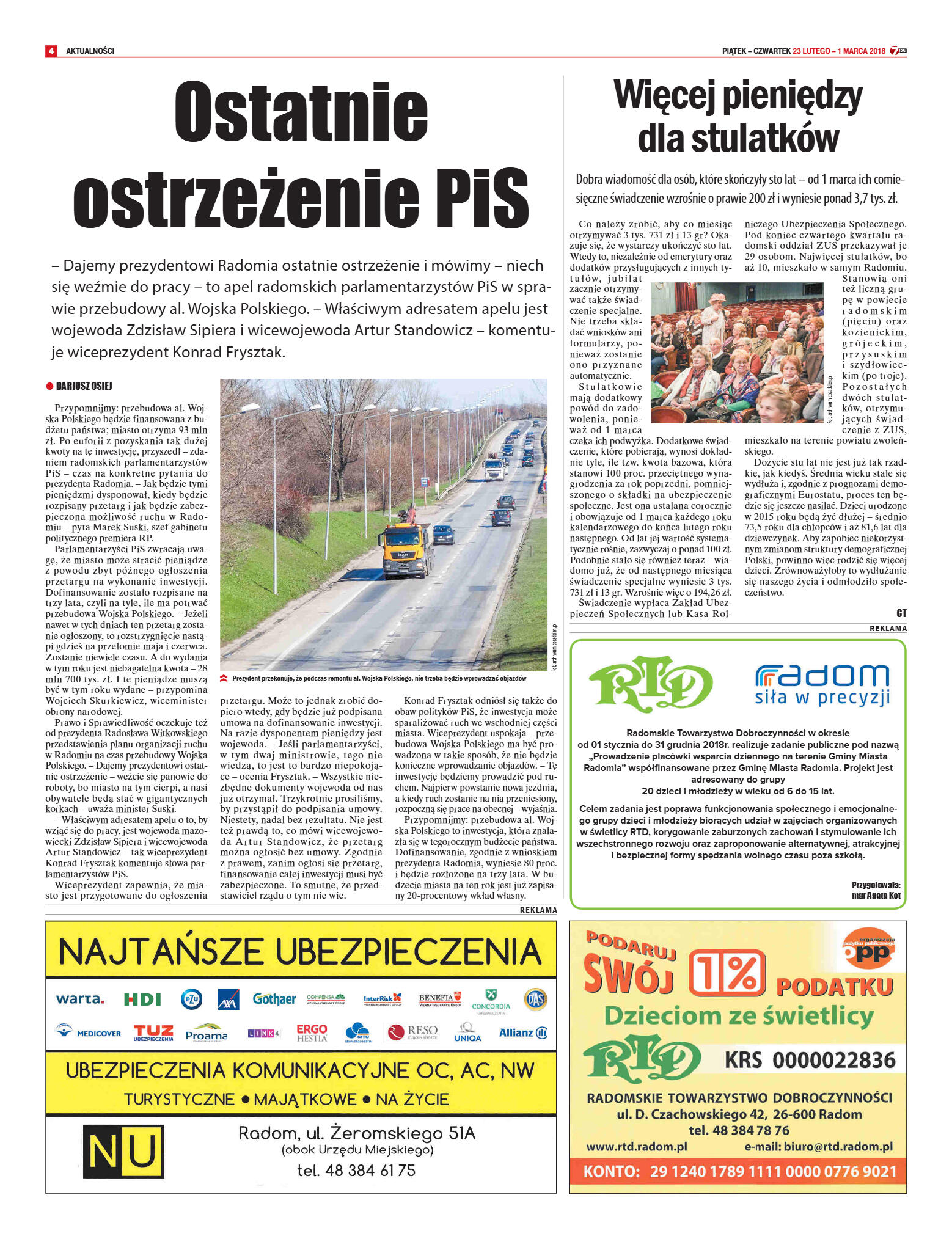 Tygodnik "7 Dni" nr 624 z dn. 23.02.2018 - strona 4