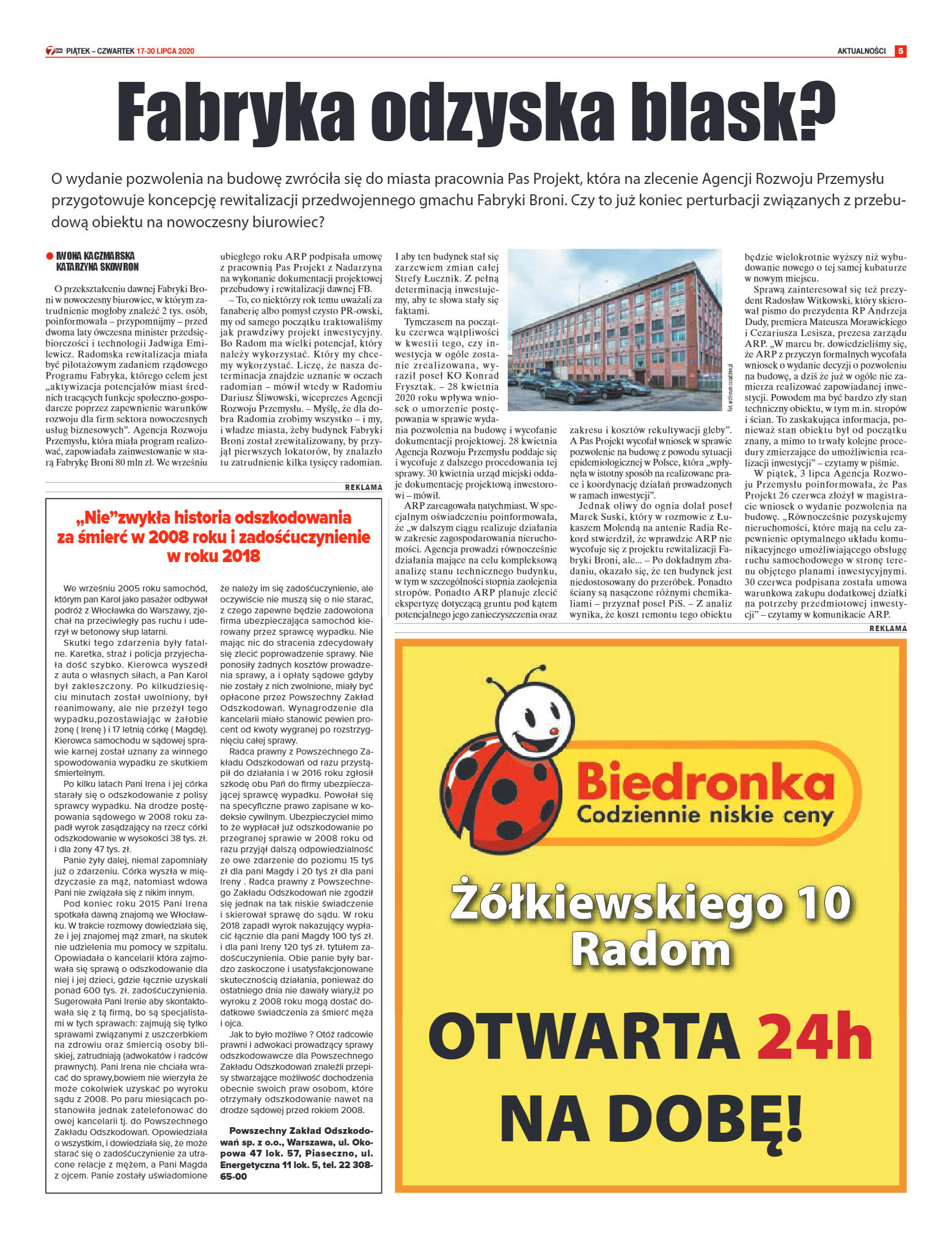 Tygodnik "7 Dni" nr 731 z 17.07.2020 - strona 5