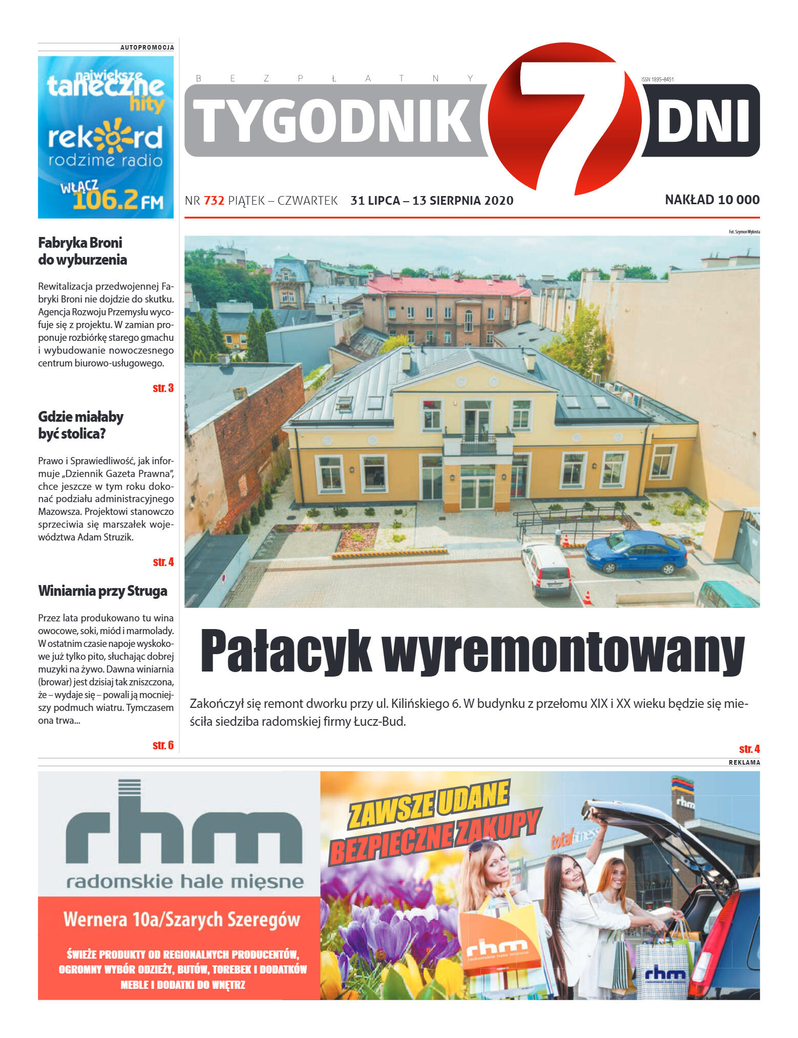 Tygodnik "7 Dni" nr 732 z 31.07.2020 - strona 1