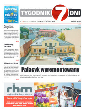 Tygodnik "7 Dni" nr 732 z 31.07.2020 - strona 1