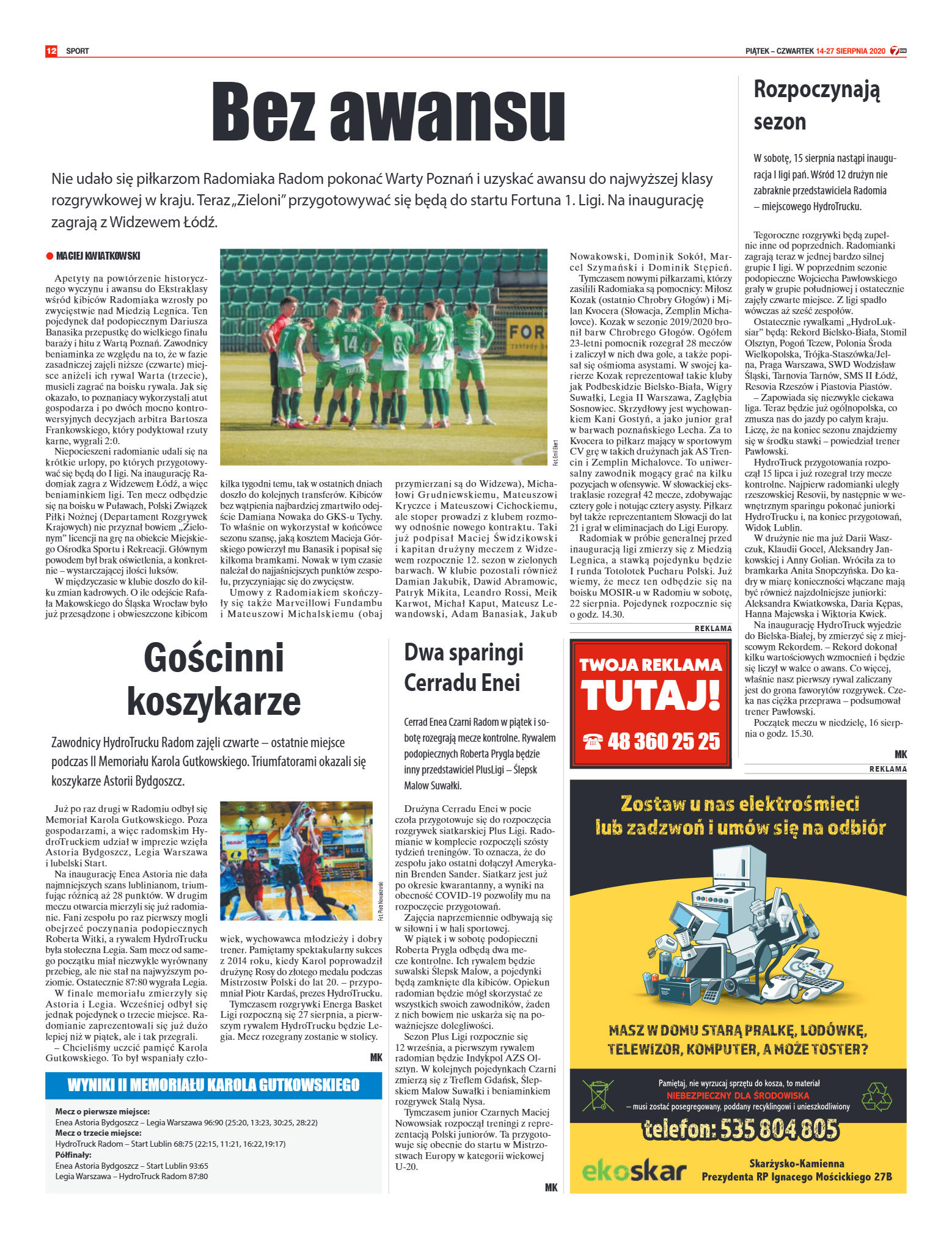 Tygodnik "7 Dni" nr 733 z 14.08.2020 - strona 12