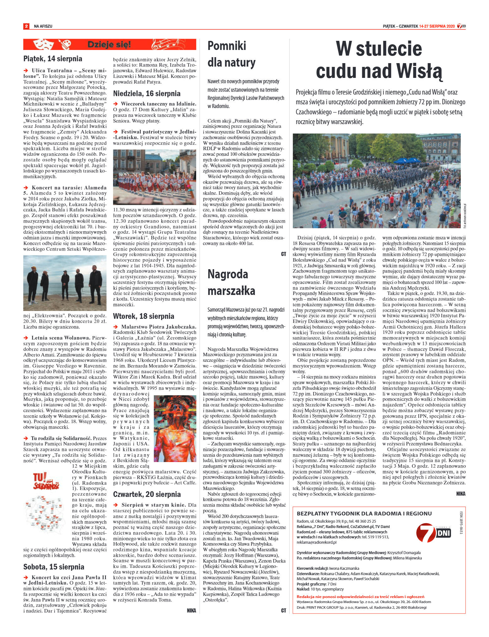 Tygodnik "7 Dni" nr 733 z 14.08.2020 - strona 2