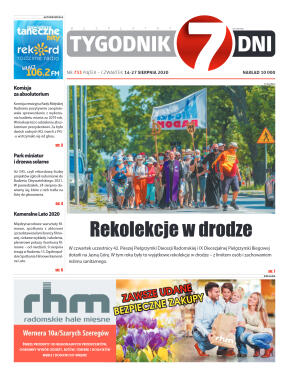 Tygodnik "7 Dni" nr 733 z 14.08.2020 - strona 1