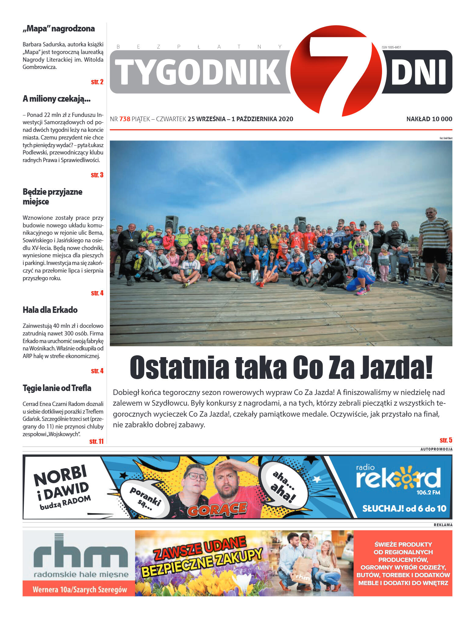 Tygodnik "7 Dni" nr 738 z 25.09.2020 - strona 1