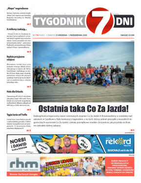 Tygodnik "7 Dni" nr 738 z 25.09.2020 - strona 1