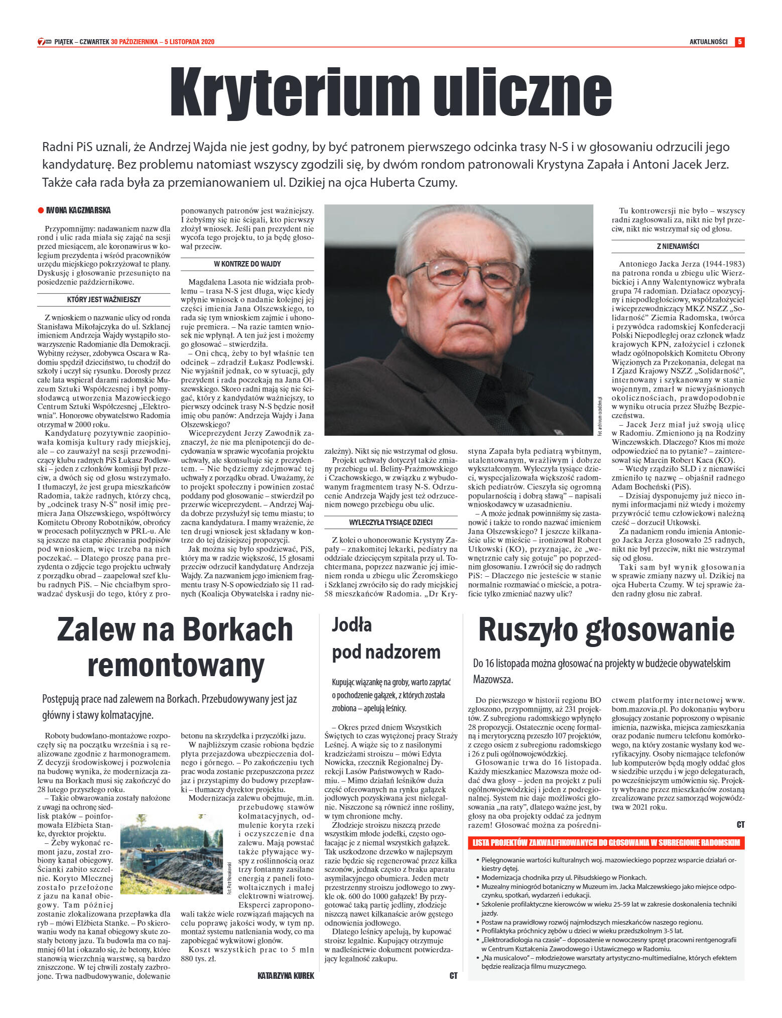 Tygodnik "7 Dni" nr 742 z 30.10.2020 - strona 5