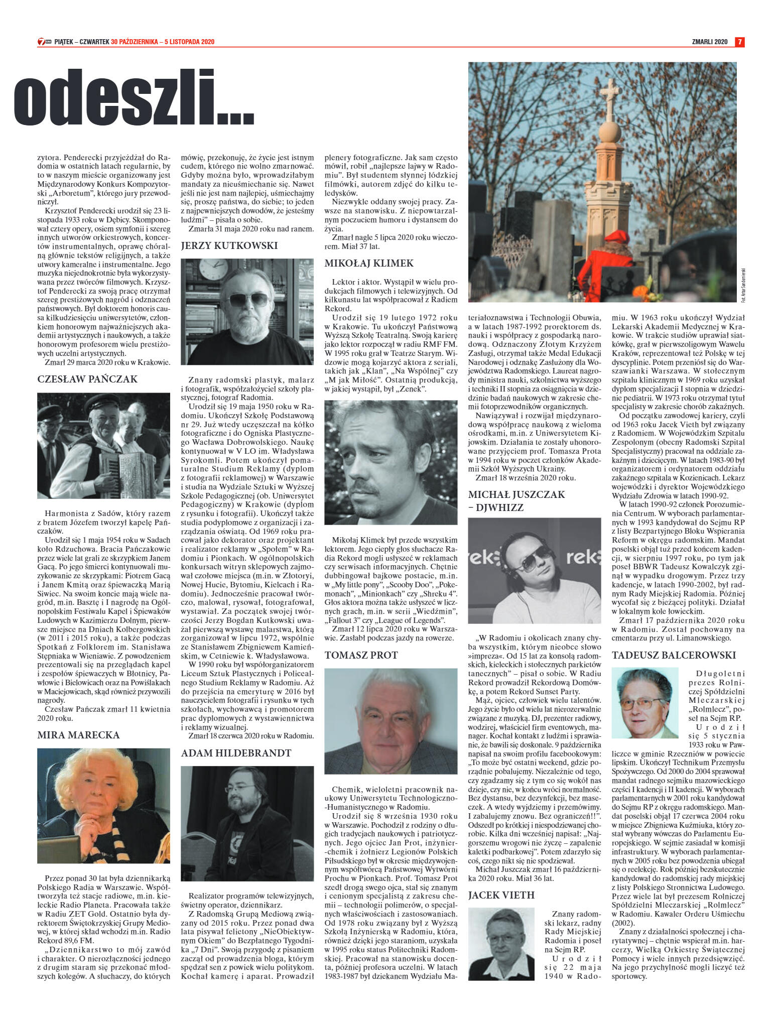 Tygodnik "7 Dni" nr 742 z 30.10.2020 - strona 7