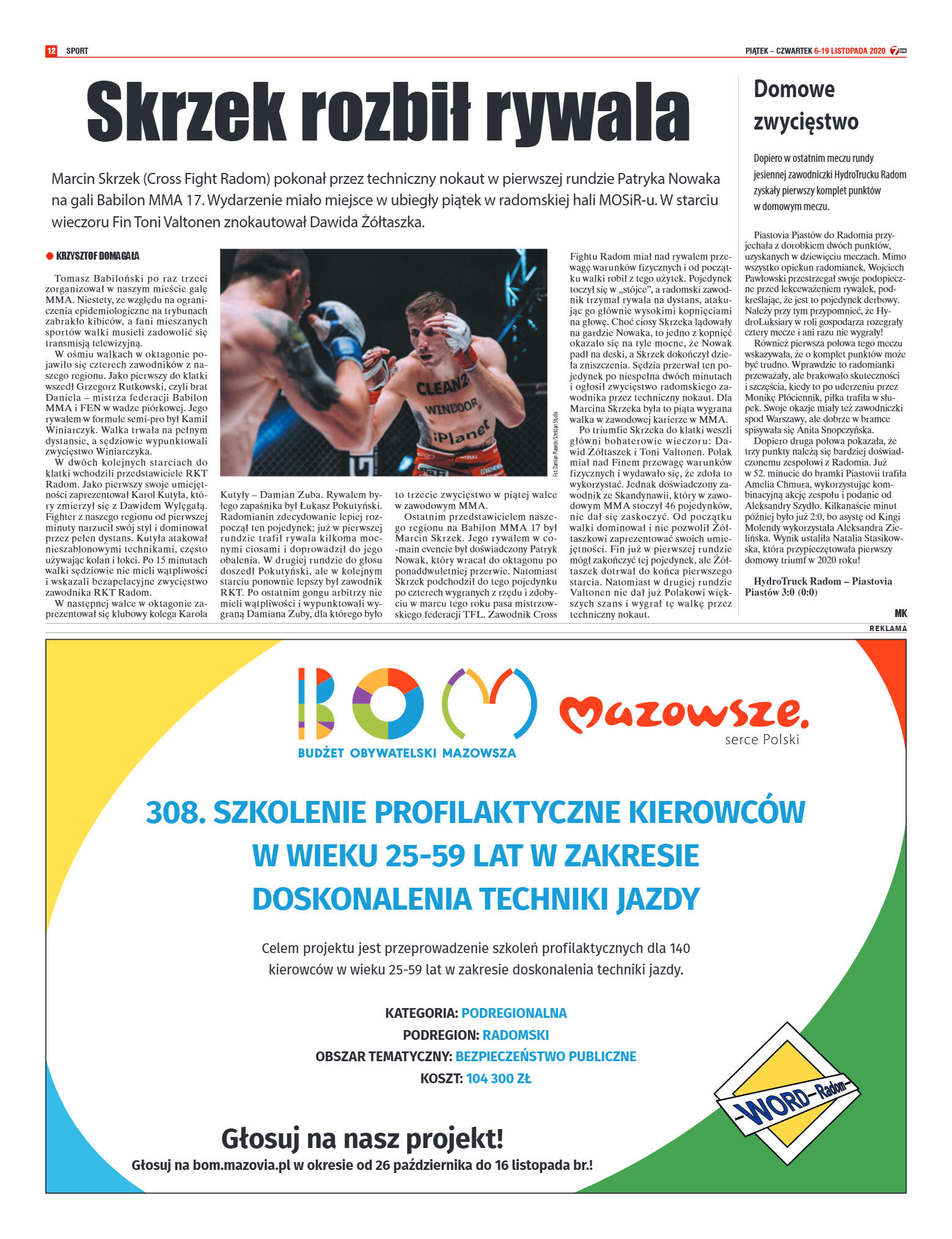 Tygodnik "7 Dni" nr 743 z 6.11.2020 - strona 12