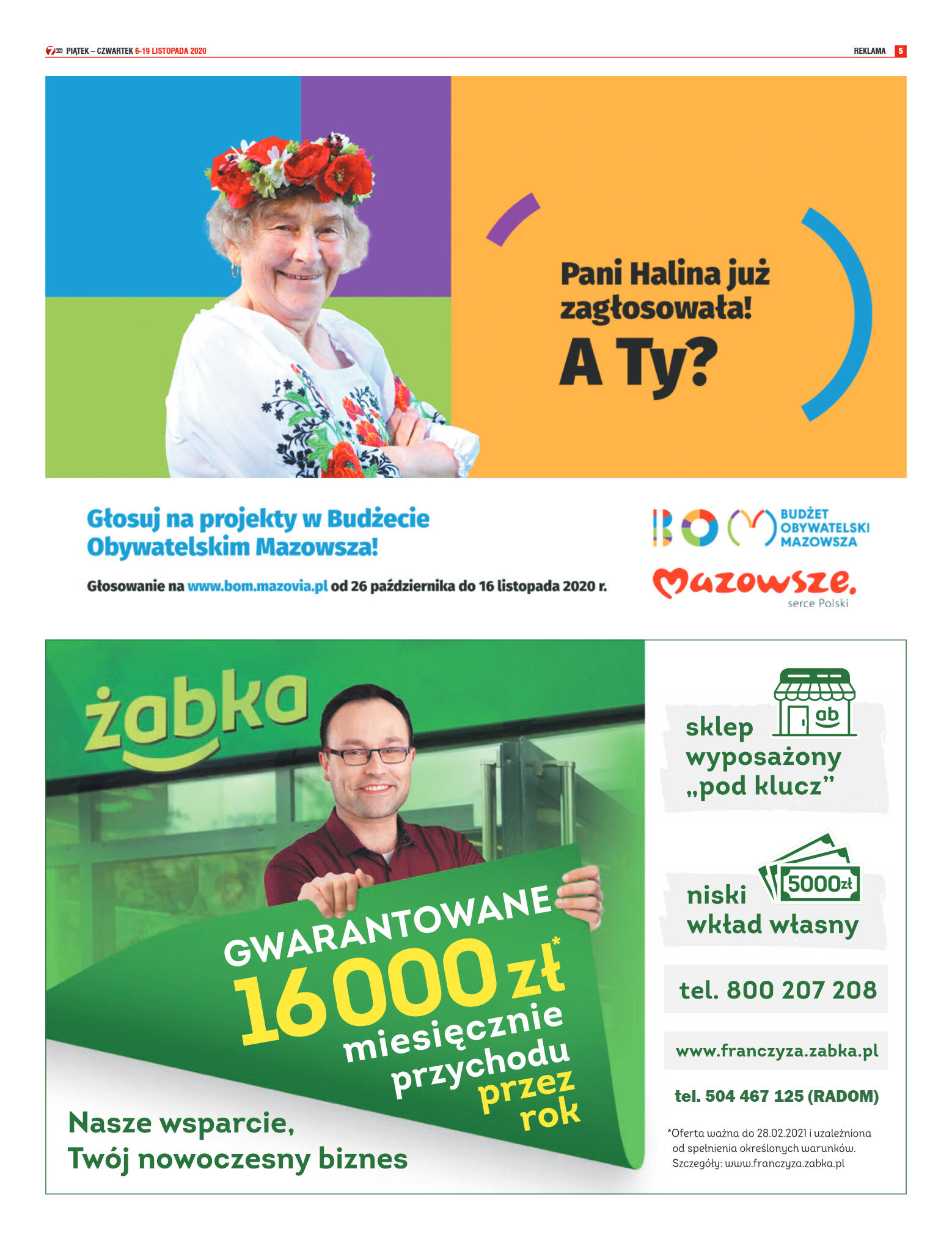 Tygodnik "7 Dni" nr 743 z 6.11.2020 - strona 5