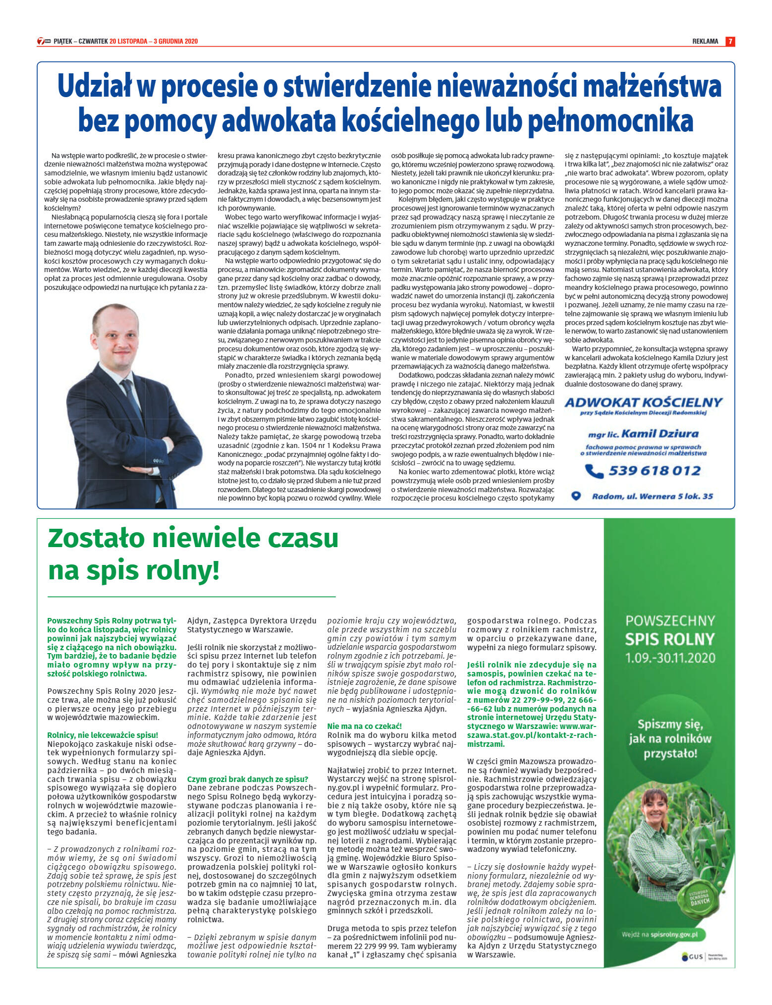 Tygodnik "7 Dni" nr 744 z 20.11.2020 - strona 7