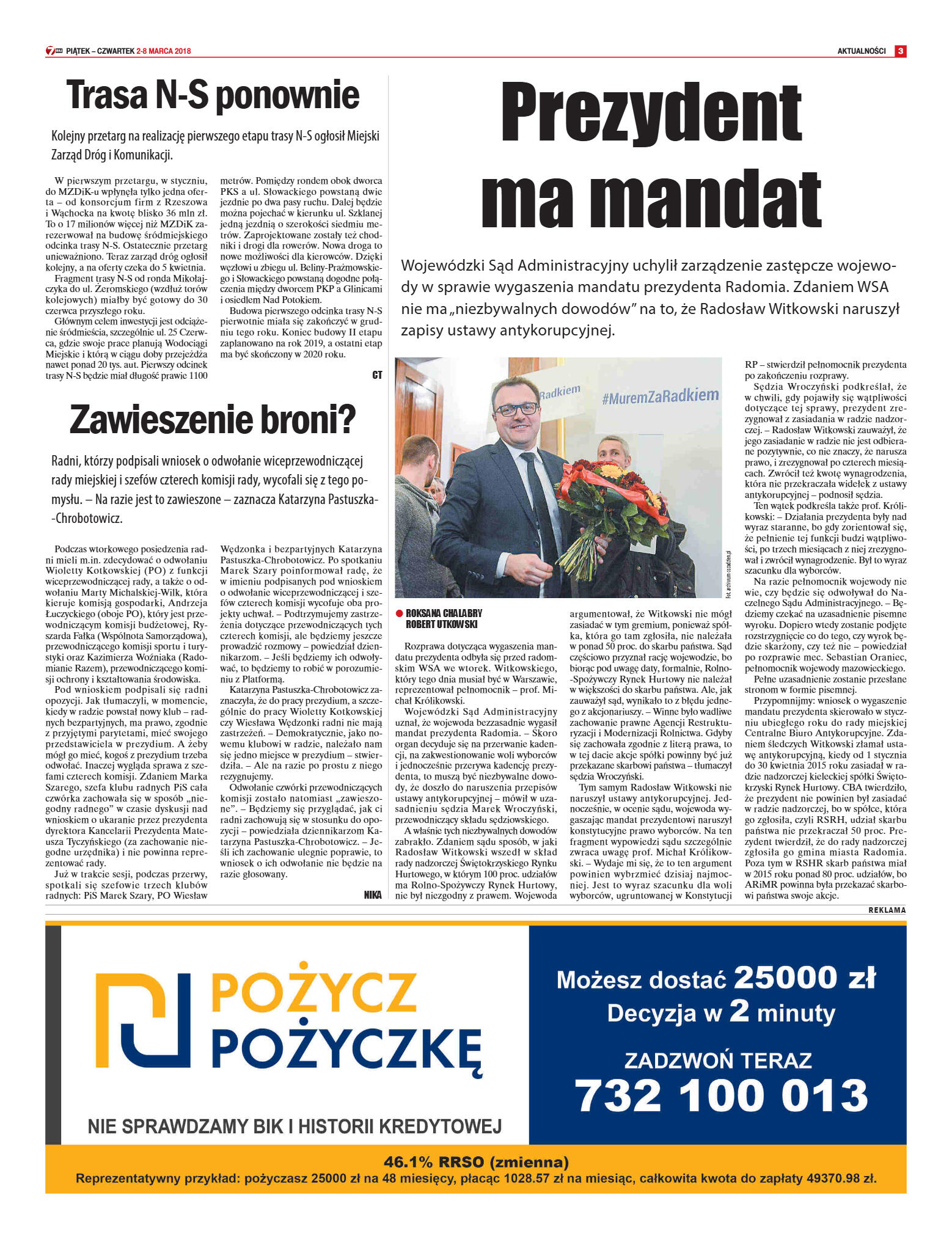 Tygodnik "7 Dni" nr 625 z dn. 2.03.2018 - strona 3