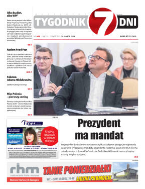 Tygodnik "7 Dni" nr 625 z dn. 2.03.2018 - strona 1