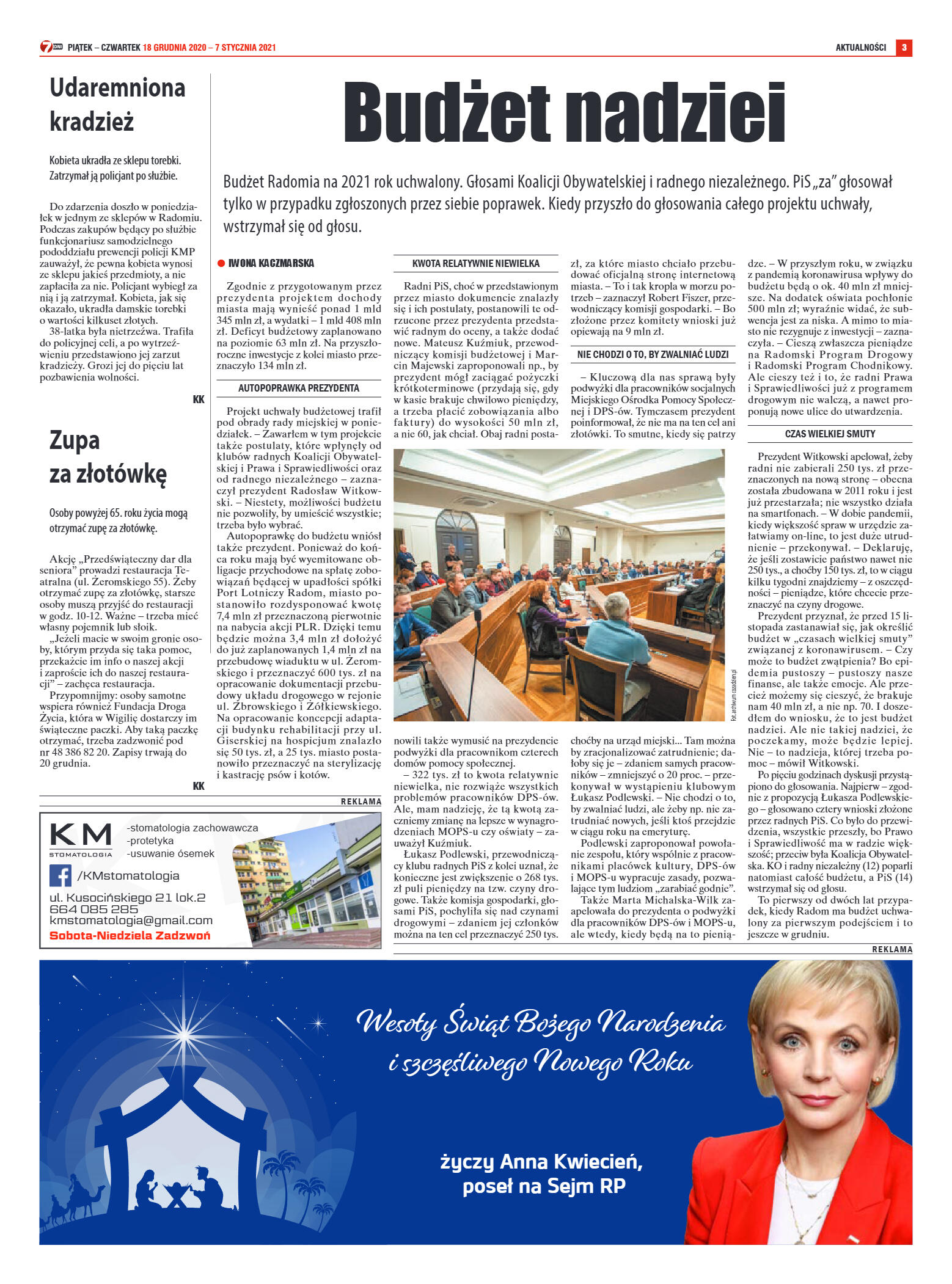 Tygodnik "7 Dni" nr 747 z 18.12.2020 - strona 3