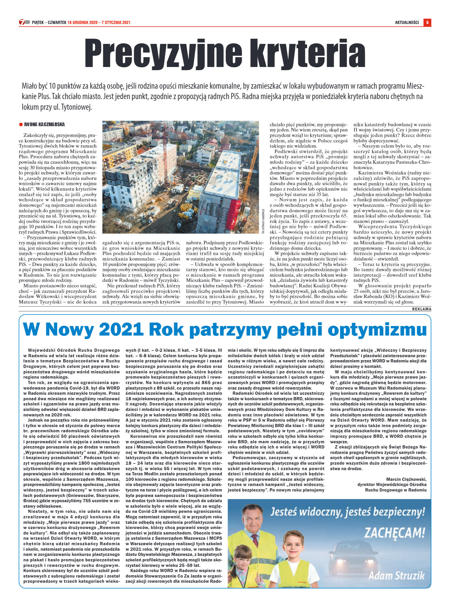 Tygodnik "7 Dni" nr 747 z 18.12.2020 - strona 5