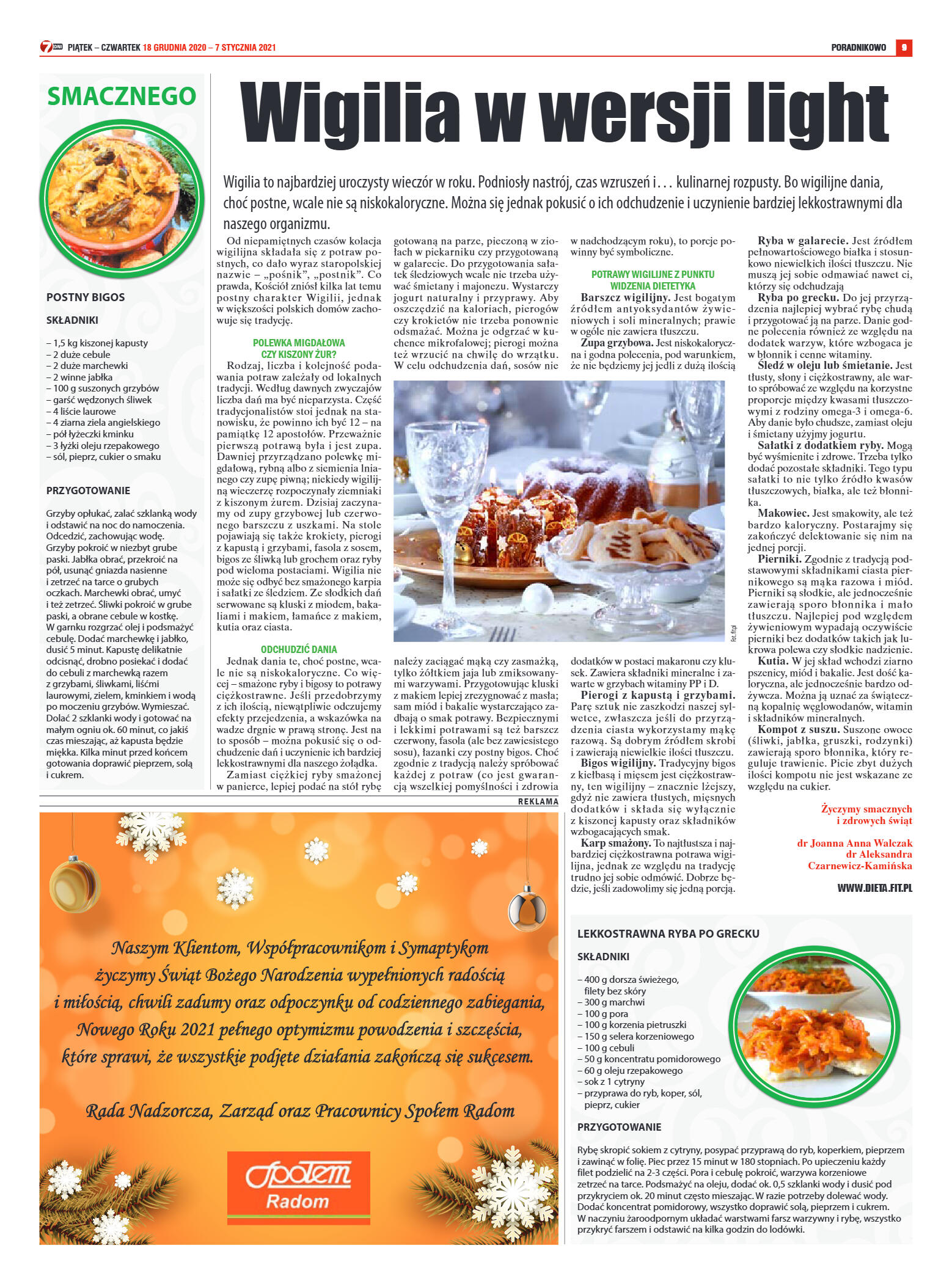 Tygodnik "7 Dni" nr 747 z 18.12.2020 - strona 9