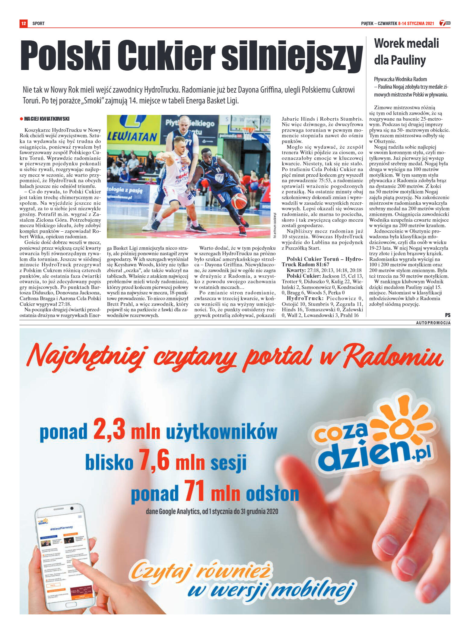 Tygodnik "7 Dni" nr 748 z dn. 8.01.2021 - strona 12